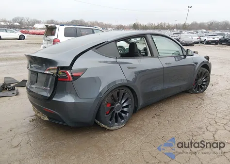 2020 Tesla Model Y Long Range Dual Motor All-Wheel Drive/Performance Dual Motor All-Wheel Drive from USA, damaged, VIN 5YJYGDEF2LF001451
